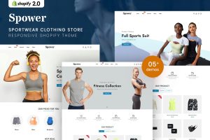 Download Spower - Sportwear Clothing Shopify 2.0 Theme Sportwear Clothing Responsive Shopify 2.0 Theme