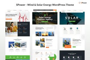 Download SPower - Wind & Solar Energy WordPress Theme alternative energy, battery, eco, ecology, electricity, energy, green, power, recycling, renewable
