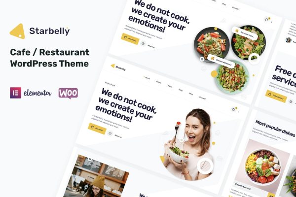 Download Starbelly - Restaurant & Cafe WordPress Theme Restaurant Menu, Restaurant WordPress, Elementor, Table Reservation, Cafe & Coffee, WooCommerce Shop