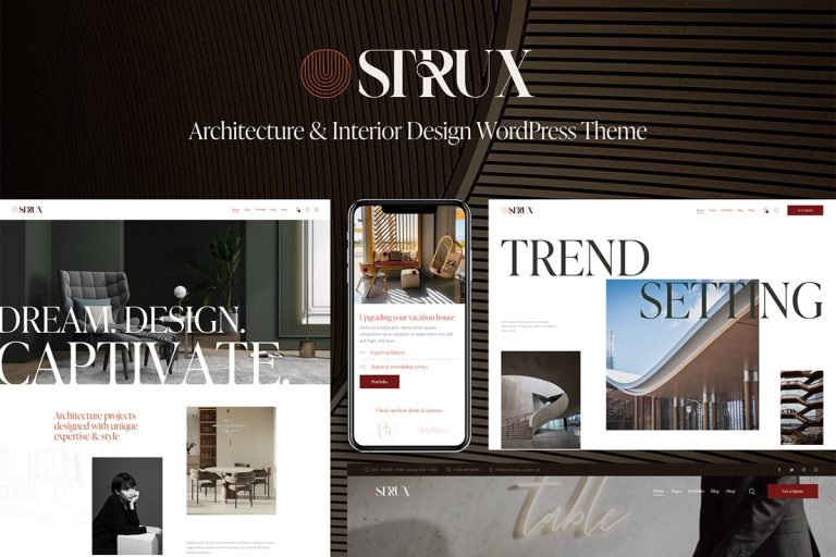 Download Strux Architecture & Interior Design WordPress Theme