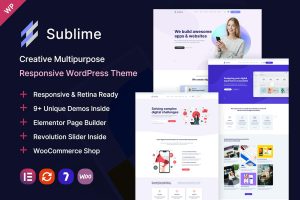 Download Sublime | Creative Multipurpose WordPress Theme Corporate, Marketing, Saas, App, Studio and Portfolio WordPress Theme with 9+ Unique Demos Inside