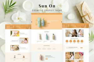 Download SunOn - Skin Care Products, Wellness Shopify Theme Cosmetics Store Shopify Template for Body Care, Skin Treatments, Perfumes, Soaps, Shampoo, Makeup.
