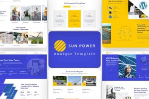 Download SunPower - Solar Renewable Energy Theme Solarpanel, business, manufacturer, technology, Retail, commercial purpose, solar woocommerce shop