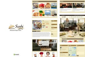 Download Sushi - Food & Restaurant Shopify Theme Shopify  / E-Commerce Store Design for Restaurants , Cafe, all Food Related businesses