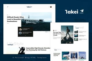 Download Takei Blog and Magazine HTML Template
