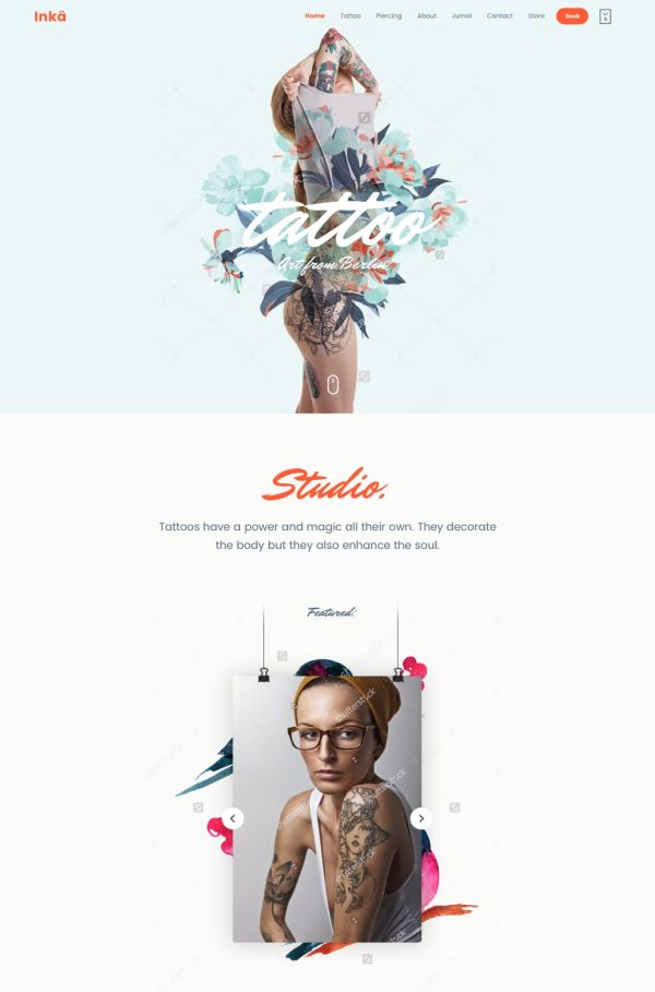 Download Tattoo - WordPress Theme The Ultimate Niche WordPress Theme for Tattoo and Piercing Artists