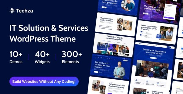 Download Techza - IT Solutions & Technology WordPress Theme Technology, IT Services, IT Solutions, IT Services & Software Company, IT Solutions, IT Services
