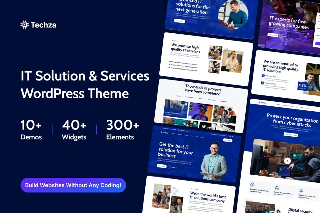 Techza - IT Solutions & Technology WordPress Theme Technology, IT ...