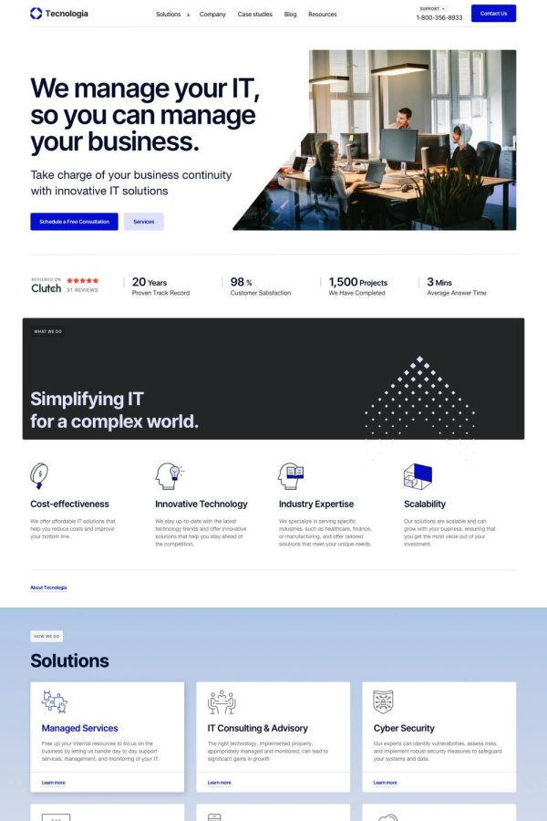 Download Tecnologia - IT Services & App Software Technology This lovely niche Elementor Pro WordPress theme built and suitable for the IT industry