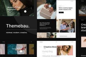 Download Themebau – Minimal Portfolio & Agency WordPress Th Stylish universal WordPress Theme for all your projects & creative output.