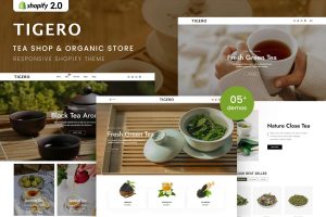 Download Tigero - Tea Shop & Organic Store Shopify Theme Tea Shop & Organic Store Responsive Shopify 2.0 Theme
