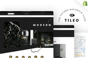 Download Tileo -Tiles Store Shopify Theme. Tiles shopify store,Technology, 2.0, Ecommerce, single product,  Black and White color, Design, Home