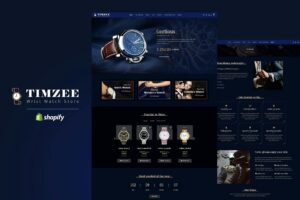 Download Timzee | Shopify Watch Store & Digital Clock Theme Watches & Luxury Product Shopify Stores. Digital Clock, Sports watches, Dark, Responsive Shop Theme.