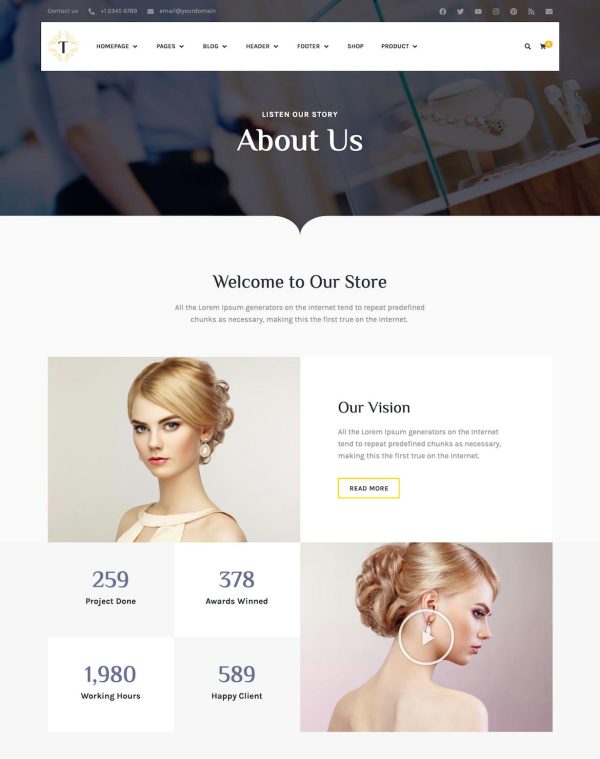 Download Tisara Jewelry WooCommerce Theme