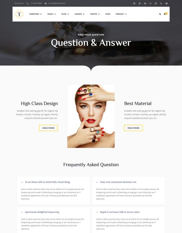 Download Tisara Jewelry WooCommerce Theme