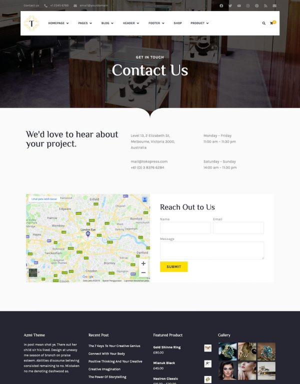 Download Tisara Jewelry WooCommerce Theme