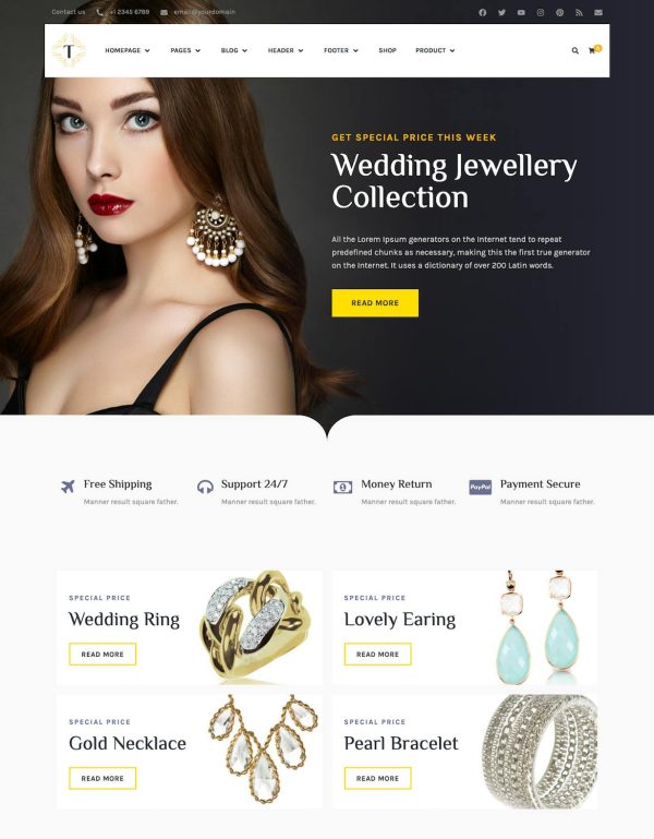 Download Tisara Jewelry WooCommerce Theme