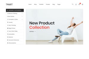 Download Tmart - Minimalist Shopify Theme Minimal Shopify Theme with 11 Home Versions