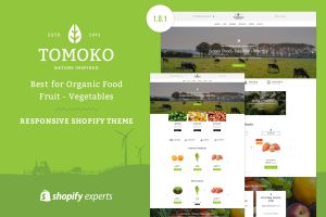 Download Tomoko - Organic Food/Fruit Shopify Theme Organic Food/Fruit/Vegetables Responsive Shopify Theme