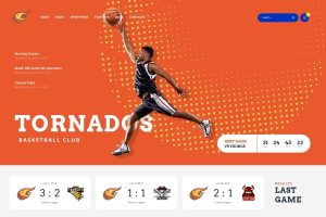 Download Tornados Basketball WordPress Theme
