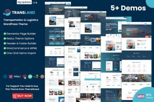 Download Transport & Logistics WordPress Elementor Theme Transland - Transport & Logistics WordPress Elementor Them, Best Transport WordPress Theme