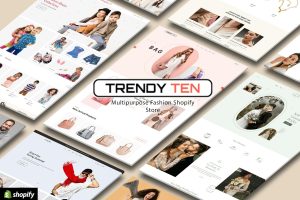 Download Trendy Ten - Multipurpose Shopify 2.0 Store Design Multi Demo, Niche eCommerce Store. Fashion, Electronics, Technology, Beauty Cosmetics, Furniture...