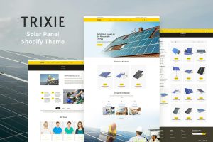 Download Trixe - Solar Responsive Shopify Template Solar Panels, Wind Energy, Electric Power, Natural Resources, Battery & UPS eCommerce Shop Theme