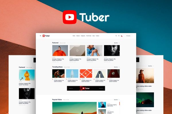 Download Tuber Video Blog & Podcast WordPress Theme