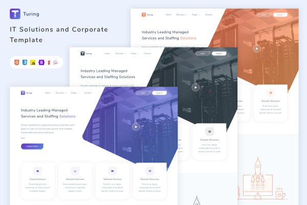 Download Turing - IT Solutions and Corporate Template agency, business, call, cloud, computer, corporate, gsm, hosting, it, mobile, network, phone, web