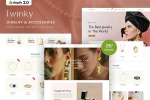Download Twinky - Jewelry & Accessories Shopify 2.0 Theme Jewelry & Accessories Responsive Shopify 2.0 Theme