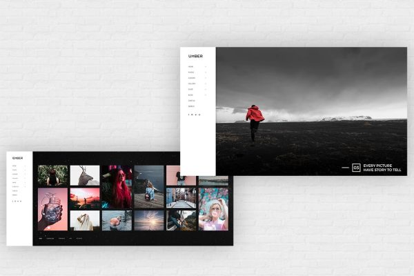 Download Umber | Photography HTML5 Template Photography free ecommerce portfolio landing page blog dashboard bootstrap animated