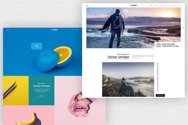 Download Umber | Photography HTML5 Template Photography free ecommerce portfolio landing page blog dashboard bootstrap animated