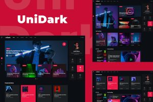 Download UniDark Blog and Magazine HTML Template