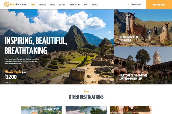 Download UniTravel | Travel Agency & Tourism Bureau WP