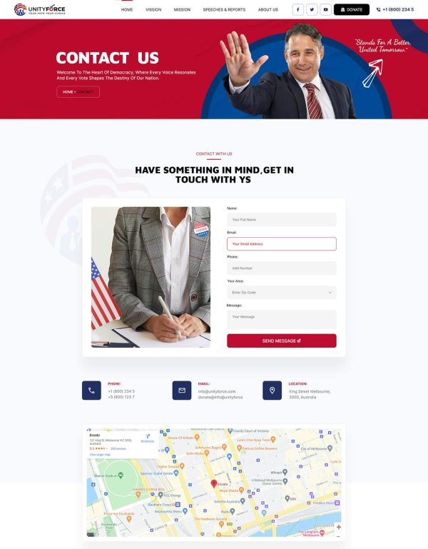 Download UnityForce | Politics & Election WordPress Theme  Politics & Election WordPress Theme