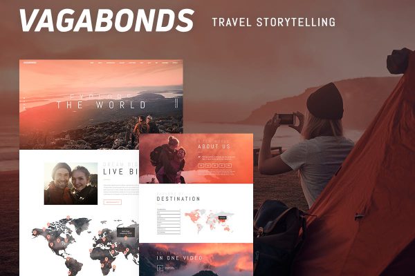 Download Vagabonds - Personal Travel & Lifestyle Blog Theme Stylish Personal Travel & Lyfestyle Blog WordPress Theme With Donation System and WooCommerce