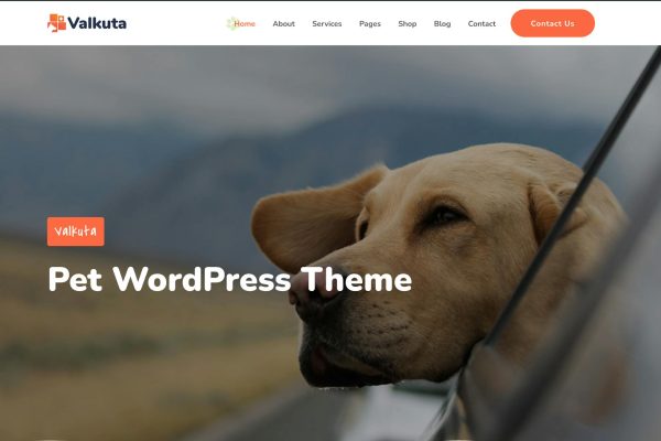 Download Valkuta - Pet WordPress Theme Pet Care And Pet Sitting, Pet Grooming And Pet Shop, Pets and Vets, Animal Care