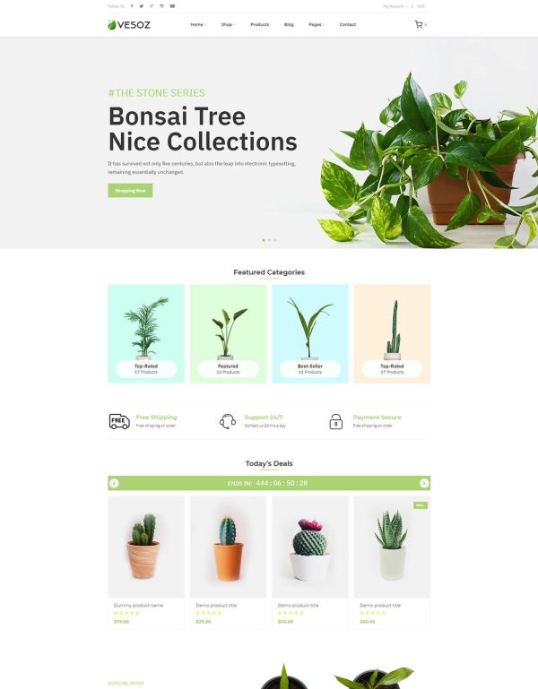 Download Vesoz - Plants And Nursery Shopify Theme Vesoz – Plants And Nursery Shopify Theme is no doubt a dynamic and splendid responsive Shopify theme