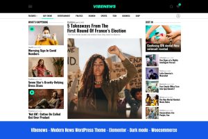 Download Vibenews - Digital News Magazine AMP Theme Elementor Modern News Magazine WordPress theme High Google Page Speed, AMP Support Dark Mode