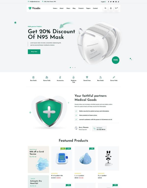 Download Vicodin - Medical Equipment Store Shopify Theme Vicodin – the fastest, most fully customizable, and high-converting Shopify theme for medical store