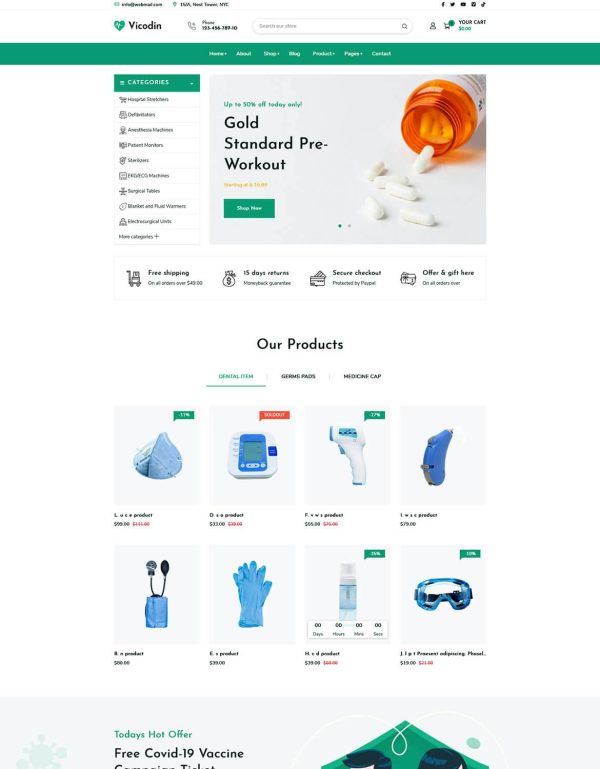 Download Vicodin - Medical Equipment Store Shopify Theme Vicodin – the fastest, most fully customizable, and high-converting Shopify theme for medical store