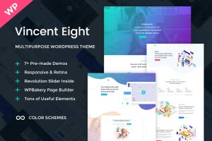 Download Vincent Eight - Multipurpose WordPress Theme Creative and Modern Website Creating Tool