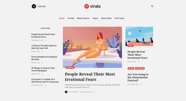 Download Virala - Viral Magazine WordPress Theme Viral Blog WordPress Theme