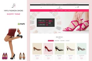 Download Virtu - Fashion Shoes Store Shopify Theme Online Store of Cut Shoes, high heel Shoes, slip on shoes, walking shoes, Sports Shoes and sandals!