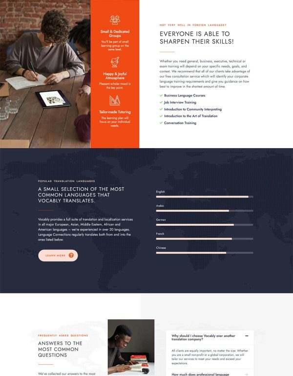 Download Vocably - Translation, Interpretation Agency Theme Highly Professional Translation, Tutoring & Interpretation Agency Theme