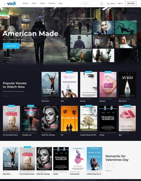 Download Vodi - Video WordPress Theme for Movies & TV Shows Video WordPress Theme for Movies & TV Shows