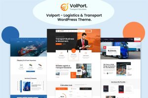 Download Volport - Logistics & Transport WordPress Theme Volport created for logistics, trucking, transportation companies and small freight business