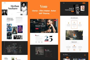 Download Vome - Film Studio Movie Producti  WordPress Theme Vome – Multipurpose Film Maker , Video , Movie & Actor WordPress Theme.