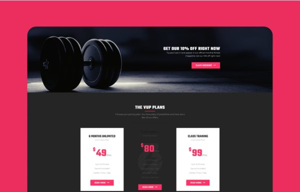 Download VUP - Fitness Center WordPress Theme Fitness Center WordPress Theme