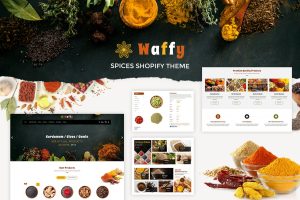 Download Waffy | Spices, Dry Fruits Store Shopify Theme Shopify Food Store, Dry Fruits, Nuts, Spices and Organic Food & Book Store. Sectioned, Responsive.
